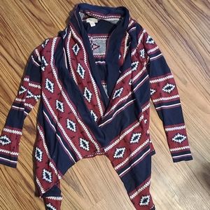 Woman's open front sweater